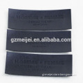 Promotional factory supply black real leather labels for jeans/jacket/demin